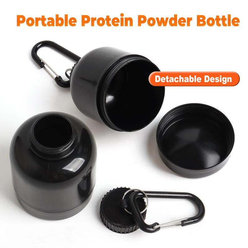 Portable Protein Powder Bottle, 100Ml Mini Protein Powder Supplement Cup, Leak Proof Fitness Bottle, Sports Accessories for Gym Workout, Christmas Gift, Water Bottle, Men Gifts