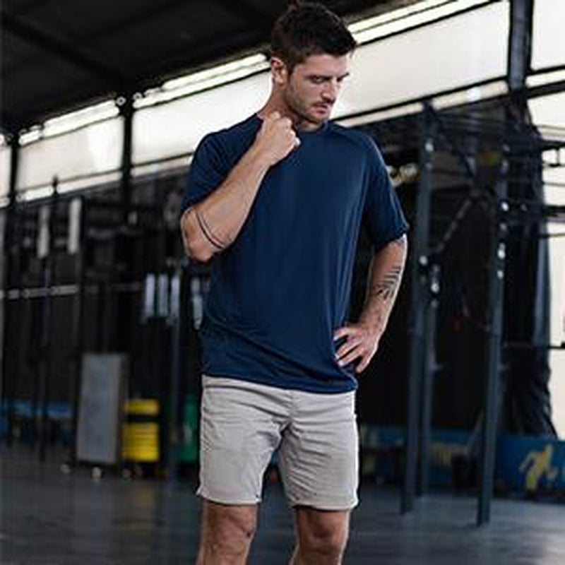 5 Pack Running Tops Men Casual Crew Neck Shirts Workout Plain Quick Drying Gym Top Moisture Wicking Active Athletic T-Shirts Short Sleeve Sports Tops