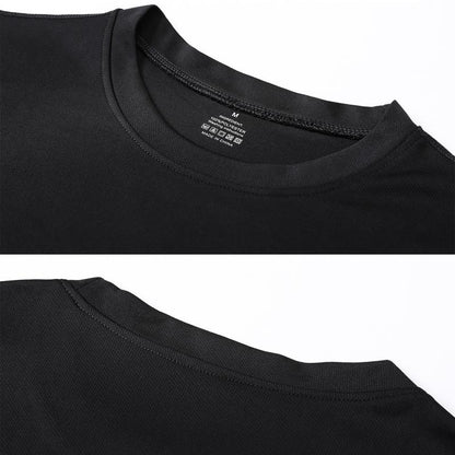 5 Pack Running Tops Men Casual Crew Neck Shirts Workout Plain Quick Drying Gym Top Moisture Wicking Active Athletic T-Shirts Short Sleeve Sports Tops