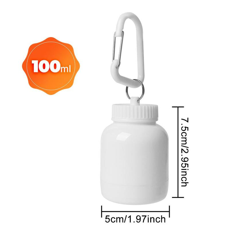 Portable Protein Powder Bottle, 100Ml Mini Protein Powder Supplement Cup, Leak Proof Fitness Bottle, Sports Accessories for Gym Workout, Christmas Gift, Water Bottle, Men Gifts