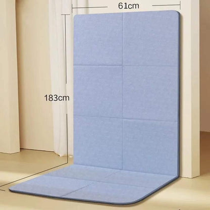 Eco-Friendly Foldable Yoga Mat for Versatile Workouts - Non-Slip, Portable, and Sustainable