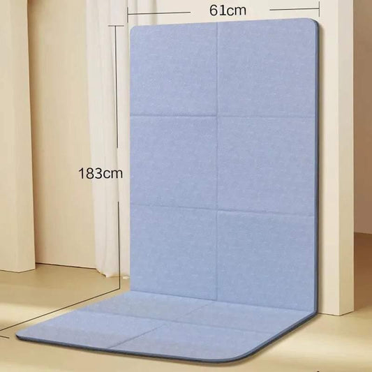 Eco-Friendly Foldable Yoga Mat for Versatile Workouts - Non-Slip, Portable, and Sustainable