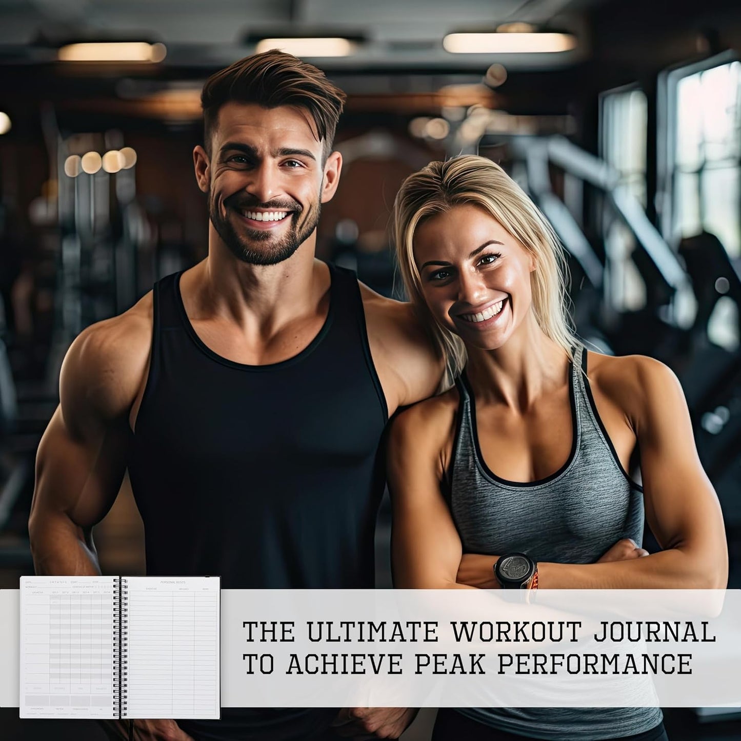 The Ultimate Fitness Journal for Tracking and Crushing Your Gym Goals - Detailed Workout Planner & Log Book for Men and Women - Great Gym Accessories with Calendar, Nutrition & Progress Tracker