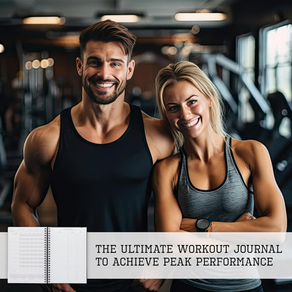 The Ultimate Fitness Journal for Tracking and Crushing Your Gym Goals - Detailed Workout Planner & Log Book for Men and Women - Great Gym Accessories with Calendar, Nutrition & Progress Tracker