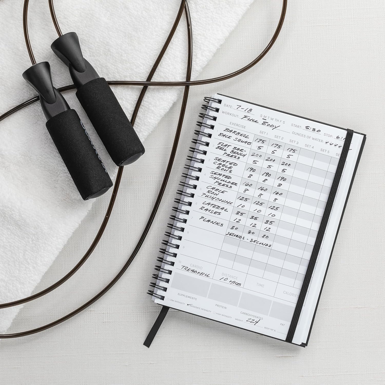 The Ultimate Fitness Journal for Tracking and Crushing Your Gym Goals - Detailed Workout Planner & Log Book for Men and Women - Great Gym Accessories with Calendar, Nutrition & Progress Tracker
