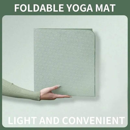 Eco-Friendly Foldable Yoga Mat for Versatile Workouts - Non-Slip, Portable, and Sustainable